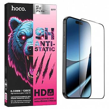Защитное стекло для Applе iPhone 16 Pro/ 17 (G777) Hoco series full screen HD(10)(от 100шт цена 46р)