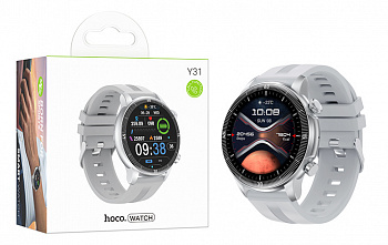 Смарт часы Hoco Y31 Smart sports watch (call version) (Silver) (50)