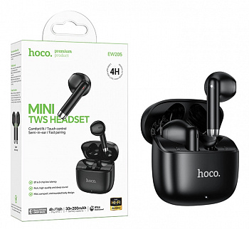 Наушники Hoco EW205 Peaceful true wireless BT headset (Black) (11)