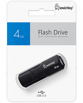 Флеш - накопитель USB 4Gb Smart Buy Clue чёрный
