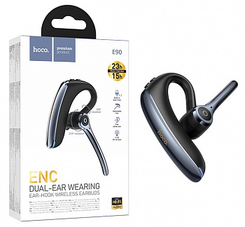 Гарнитура Bluetooth Hoco E90 Liya ENC noise reduction BT headset (Black) (11)