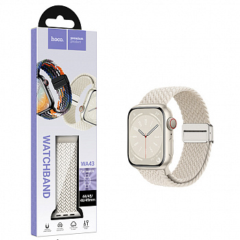 Ремешок Hoco (WA43) Jane Eyre series loop magnetic buckle nylon для Apple Watch 44/45/46/49mm Star