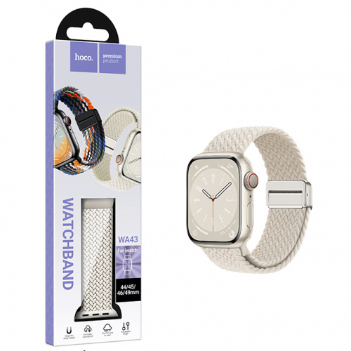 Ремешок Hoco (WA43) Jane Eyre series loop magnetic buckle nylon для Apple Watch 44/45/46/49mm Star