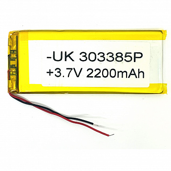 Аккумулятор (АКБ) 303385P 1300 mAh (33 мм на 85 мм)