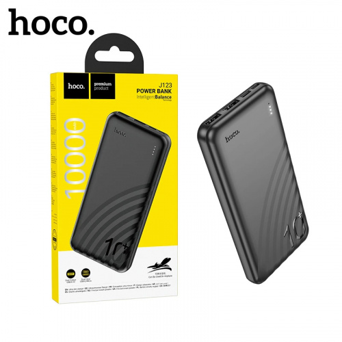 Аккумулятор (АКБ) Power Bank Hoco J123 (10000 mAh) Element (Black) (70)