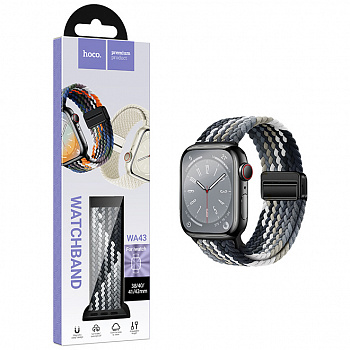 Ремешок Hoco (WA43) Jane Eyre series loop magnetic buckle nylon для Apple Watch 38/40/41/42mm Chocol