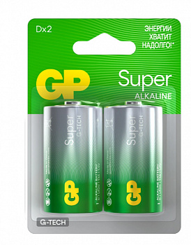 Батарейка GP Super D LR20 (BL2)