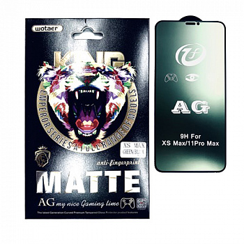 Защитное стекло для iPhone XS MAX/ 11 Pro MAX (6.5) Green/Black Wotaer King