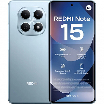 Xiaomi  Redmi Note 15 NFC 6/128Gb Clacier Blue KZ