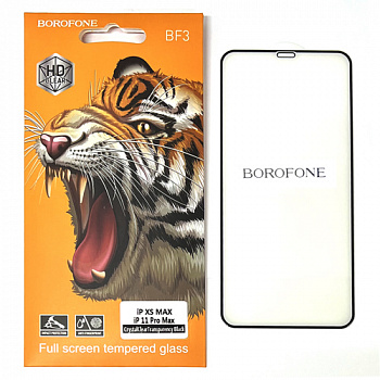 Защитное стекло для iPhone XS MAX/ 11 Pro MAX (6.5) Borofone BF3 (50)