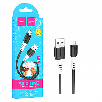 Кабель Hoco X82 (USB to Micro) silicone charging (Black) (31)