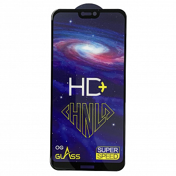 Защитное стекло для Huawei P20 Lite (2018) Black HD+ (от 10шт цена 29р)