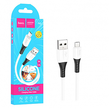 Кабель Hoco X82 (USB to Micro) silicone charging (White) (31)