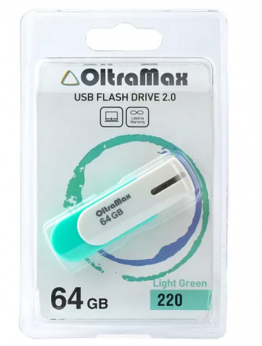 Флеш - накопитель USB 64Gb OltraMax 220 светло зелёный