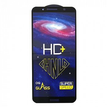 Защитное стекло для Honor 7A Pro/ 7 C/ Y 6 prime 2018/ 8E Black техпакет HD+ (от 10шт цена 29р)