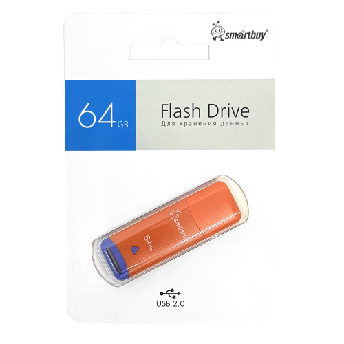 Флеш - накопитель USB 64Gb SmartBuy Easy оранжевый