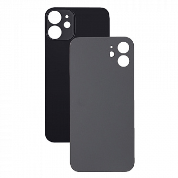Задняя крышка для iPhone 12 mini Black с большим вырезом камеры