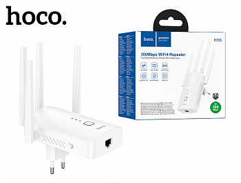 Wi-Fi усилитель Hoco HI35 WiFi4 repeater (White)