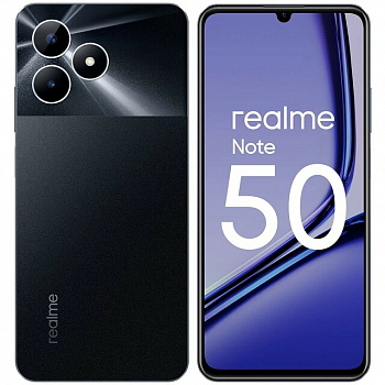 Realme  Note 50 3/64 Полуночный черный