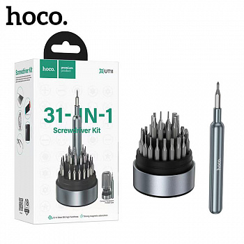 Набор отвёрток Hoco UT11 31-in-1 screwdriver set (deep space gray)