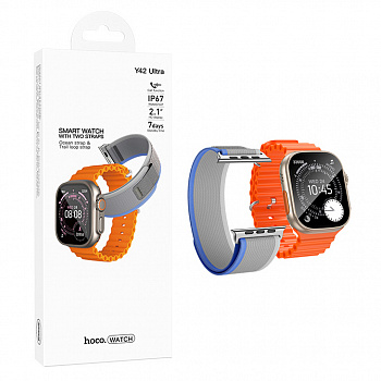 Смарт часы Hoco Y42 Ultra Smart watch(call version) (titanium gold)
