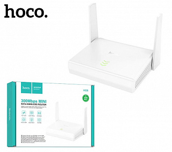 Wi-Fi роутер Hoco HI36 WiFi4 wireless router (White)