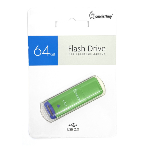Флеш - накопитель USB 64Gb SmartBuy Easy зелёный