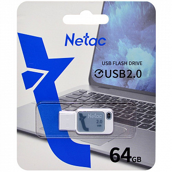 Флеш - накопитель USB 64Gb Netac UA31 Голубой