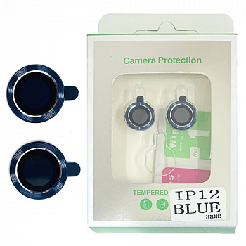 Защитное стекло на камеру для Apple iPhone 12 (6.1) Blue