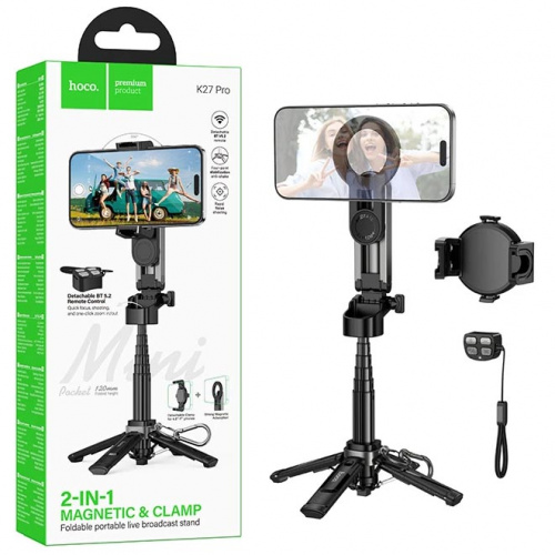 Штатив Hoco K27 Pro Magic portable mini live broadcast stand (Black)