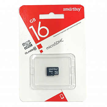 Карта Памяти Micro SD 16 GB Smart Buy Class 10 без адаптера