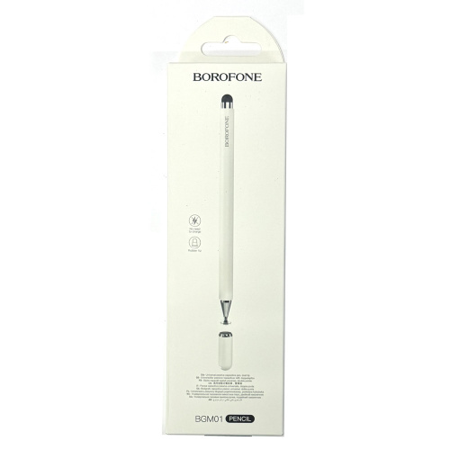 Стилус для iPad Borofone BGM01 Fluent series universal capacitive pen (White)