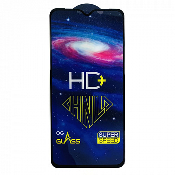 Защитное стекло для Realme 5 Pro Black техпакет HD+ (от 10шт цена 29р)