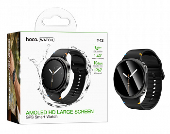 Смарт часы Hoco Y43 AMOLED Smart watch(call version) (Black) (50)
