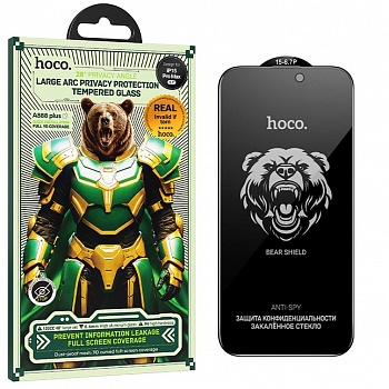 Защитное стекло для Apple iPhone 15 Pro Max (A888 Plus) Hoco Bear Shield series full screen (32)