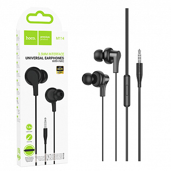 Наушники Hoco M114 Jia universal earphones with microphone (Black) (31)